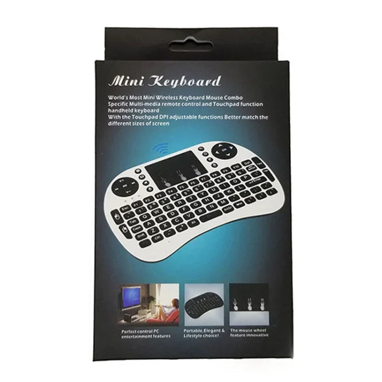 Support Language: French i8 Air Mouse Wireless Keyboard with Touchpad for Android TV Box & Smart TV & PC Tablet & Xbox360 & PS3 & HTPC/IPTV, French