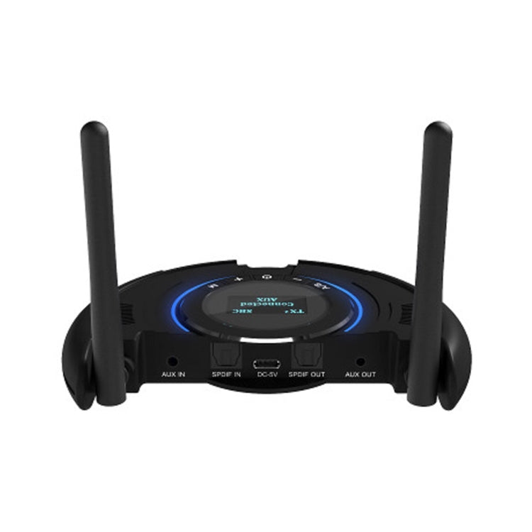 TX800 Optische Faser Bluetooth 5.0 Sender Empfänger Audio Adapter mit Dual-Antennen & OLED-Anzeige