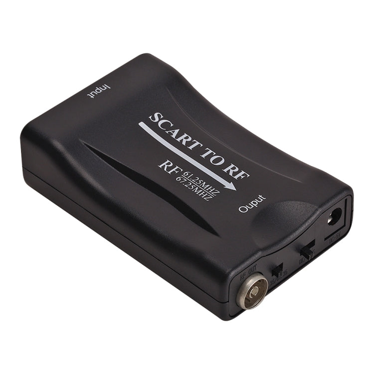 SCART zu HF Video Konverter, unterstützt HF 67.25MHz, 61.25MHz, SCART zu HF