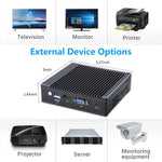 K660G4 Windows- und Linux-System-Mini-PC, Intel Celeron Prozessor N2840 Quad-Core 2 MB Cache, 1,83 GHz, bis zu 2,25 GHz, 8 GB RAM + 128 GB SSD, US-Stecker, AU-Stecker, EU-Stecker, UK-Stecker, US-Stecker