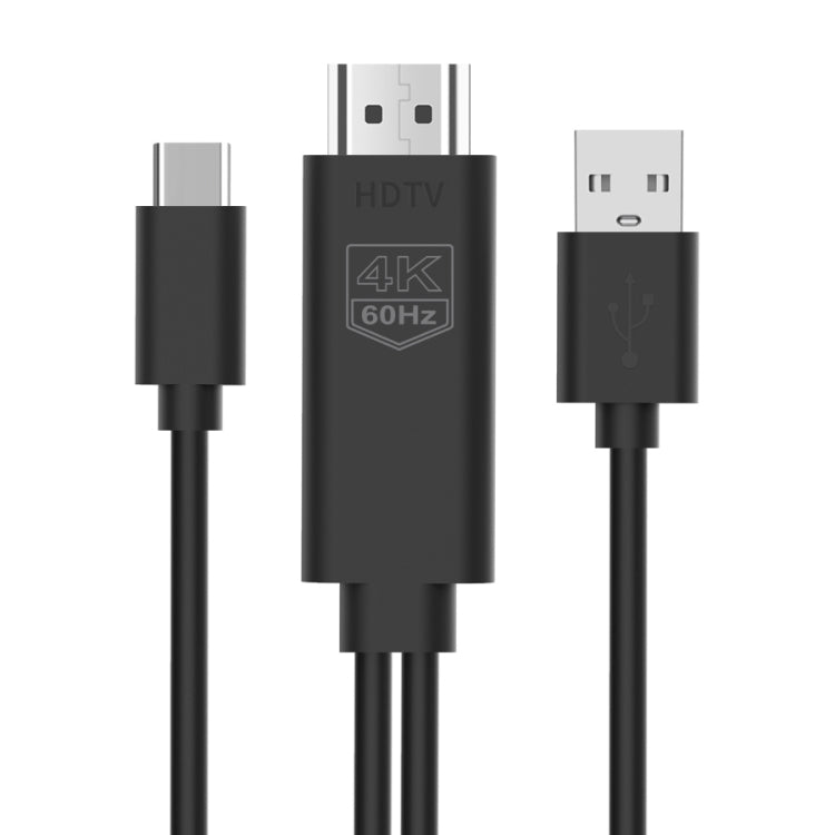 UC502 USB-C / Type-C 4K 60Hz HDTV Kunststoffkabel, UC502