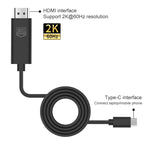 UC506 USB-C / Type-C auf HDMI 2K 60Hz HDTV Kabel, UC506