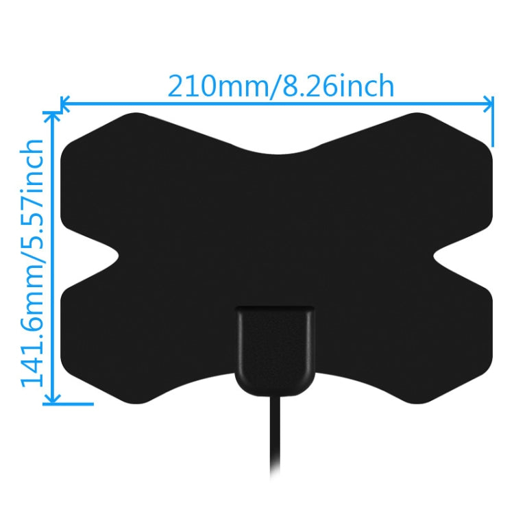 MYC-HDTV050 X Shield 25dB 4K HDTV Antenne, Empfangsbereich: 150 Meilen, MYC-HDTV050