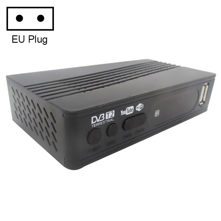 T15-T2 1080P Full HD DVB-TC/C Receiver Set-Top Box, EU-Stecker, TT0189EU, TT0189US