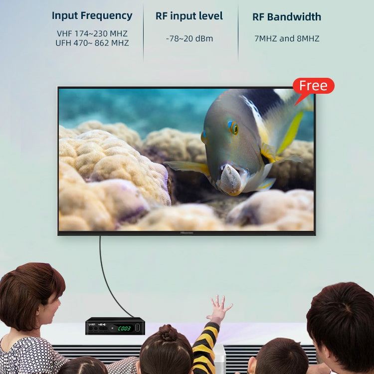 T15-T2 1080P Full HD DVB-TC/C Receiver Set-Top Box, EU-Stecker, TT0189EU, TT0189US