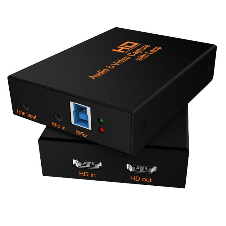 Z28 Professionelle HDMI-Buchse + Mikrofon + Line-In auf HDMI-Buchse USB 3.0 Video-Audio-Aufnahmegerät, Z28