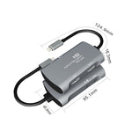 Z30A HDMI-Buchse + Mikrofon auf HDMI-Buchse + Audio + USB-C / Typ-C Video Capture Box, Z30A