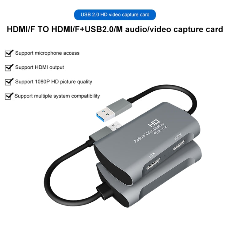 Z31 HDMI Buchse zu HDMI Buchse + Audio + USB 2.0 Video-Aufnahmegerät, Z31