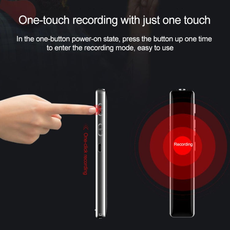 Q33 Externer MP3-Sprachsteuerungs-Aufnahmestift mit hoher Auflösung und Rauschunterdrückung, 8G, unterstützt Passwortschutz und One-Touch-Aufnahme, 8G