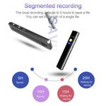 Q33 Externer MP3-Sprachsteuerungs-Aufnahmestift mit hoher Auflösung und Rauschunterdrückung, 8G, unterstützt Passwortschutz und One-Touch-Aufnahme, 8G