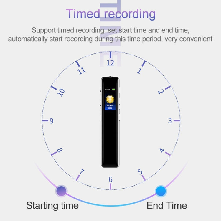 Q33 Externer MP3-Sprachsteuerungs-Aufnahmestift mit hoher Auflösung und Rauschunterdrückung, 8G, unterstützt Passwortschutz und One-Touch-Aufnahme, 8G