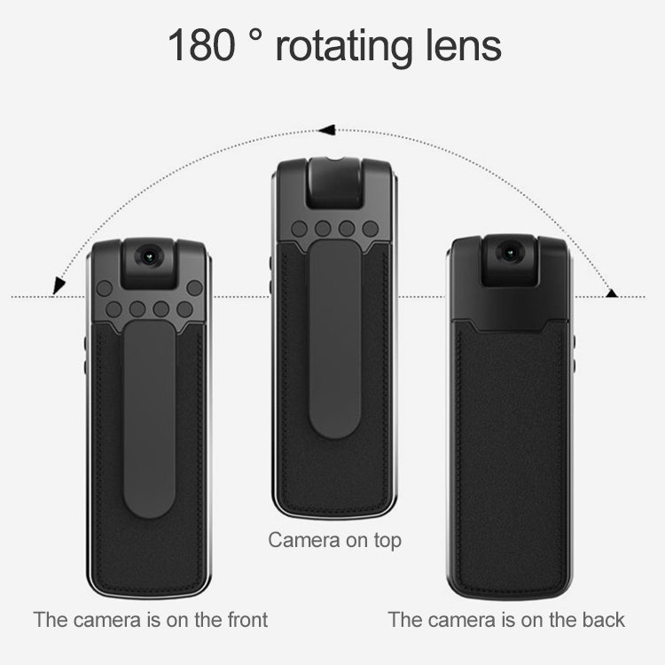 B18 Rückenclip Design 1080P HD-Kameraaufnahme-Stift, unterstützt Bewegungserkennung / Infrarot-Nachtsicht / 180 Grad Rotation Kamera / TF-Karte