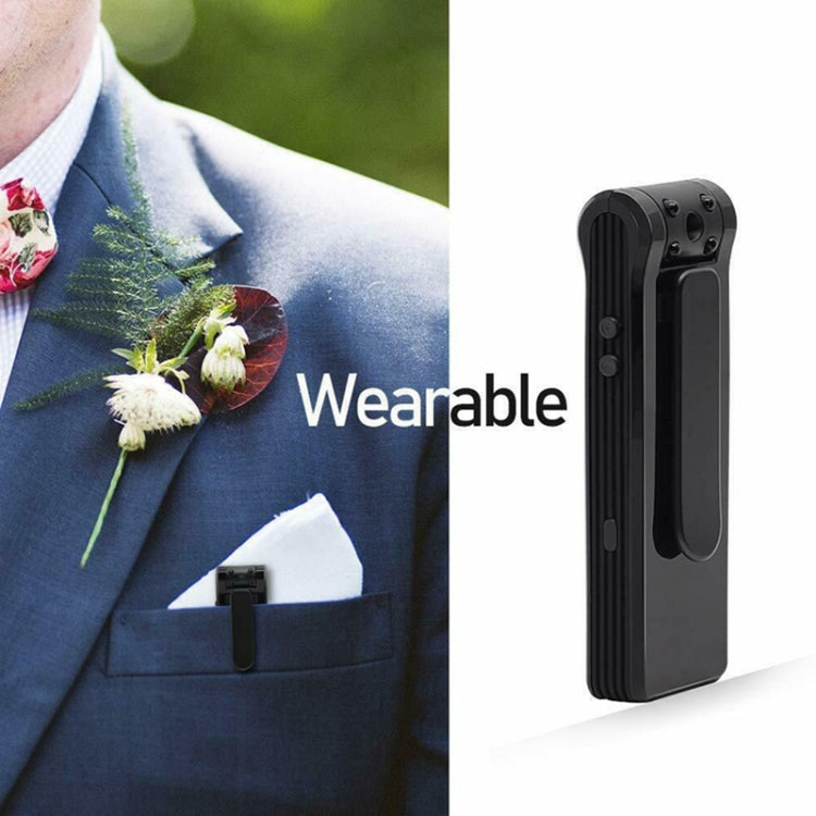 B19 Rückenclip Design 1080P HD-Kamera Videorekorder, unterstützt Bewegungserkennung / Infrarot-Nachtsicht / 180 Grad Rotation Kamera / TF-Karte / OTG