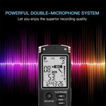 T60 Monochromes Display HD Rauschunterdrückung Digitaler Diktierrekorder, 16G, Unterstützt MP3 / WAV Format, 16G
