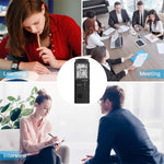 T60 Schwarz-Weiß-Bildschirm HD Rauschunterdrückung Digitales Diktiergerät, 32 GB, Unterstützt MP3/WAV-Format, 32 GB