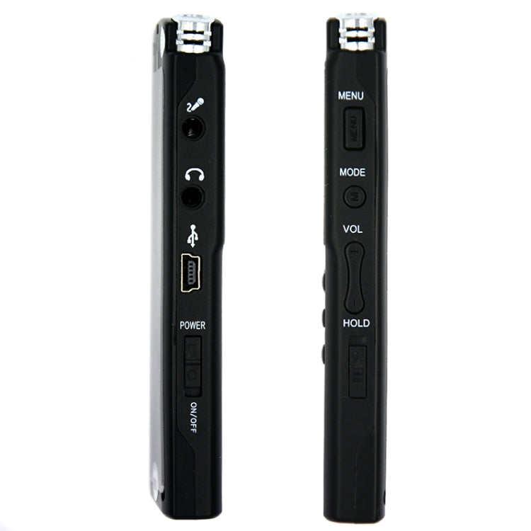 T60 Schwarz-Weiß-Bildschirm HD Rauschunterdrückung Digitales Diktiergerät, 32 GB, Unterstützt MP3/WAV-Format, 32 GB