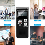 SK012 16GB Intelligenter Geräuschunterdrückungs-HD-Sprachaufnahme-Stift, Schwarz 16GB