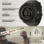 TANK North Edge Herrenmode Professional Militär Armee Outdoor Sport Wasserdichte Lauf Schwimmen Smart Digitaluhr, TANK North Edge