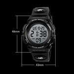 SKMEI 1258 Multifunktionale Outdoor-Sport-Nachtleuchtende wasserdichte Armbanduhr, Größe: S