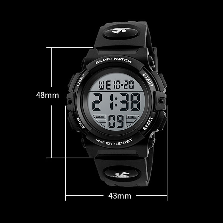 SKMEI 1258 Multifunktionale Outdoor-Sport-Nachtleuchtende wasserdichte Armbanduhr, Größe: S