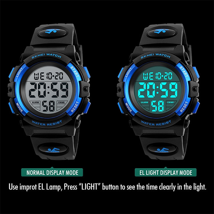 SKMEI 1258 Multifunktionale Outdoor-Sport-Nachtleuchtende wasserdichte Armbanduhr, Größe: S
