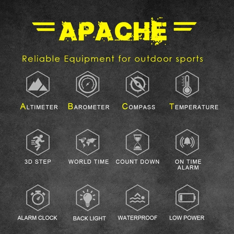 NORTH EDGE Multifunktionale wasserdichte elektronische Smartwatch für Outdoor-Sportarten, unterstützt Feuchtigkeitsmessung / Wettervorhersage / Geschwindigkeitsmessung, Stil: Nylonarmband, Nylonarmband