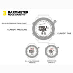 NORTH EDGE Multifunktionale wasserdichte elektronische Smartwatch für Outdoor-Sportarten, unterstützt Feuchtigkeitsmessung / Wettervorhersage / Geschwindigkeitsmessung, Stil: Nylonarmband, Nylonarmband