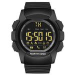 NORTH EDGE AK Bluetooth Multifunktions-Smartwatch mit LED-Hintergrundbeleuchtung, unterstützt Anruferinnerung, intelligente Stoppuhr, Informationserinnerung, AK