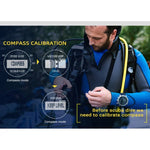 NORTH EDGE AQUA 100m wasserdichte Taucher-Smartwatch, unterstützt Leuchtanzeige & Kompassmodus, AQUA