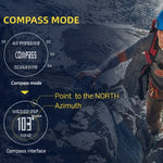 NORTH EDGE AQUA 100m wasserdichte Taucher-Smartwatch, unterstützt Leuchtanzeige & Kompassmodus, AQUA