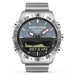 North Edge GAVIA Herren Outdoor Sport 50m Wasserdichte Smart Digitaluhr Taucheruhr, Unterstützt Barometer & Schrittzähler, GAVIA