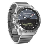 North Edge GAVIA Herren Outdoor Sport 50m Wasserdichte Smart Digitaluhr Taucheruhr, Unterstützt Barometer & Schrittzähler, GAVIA