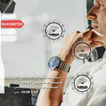 North Edge GAVIA Herren Outdoor Sport 50m Wasserdichte Smart Digitaluhr Taucheruhr, Unterstützt Barometer & Schrittzähler, GAVIA