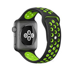 Für Apple Watch Ultra 49mm&Watch Ultra 2 49mm / Series 10 46mm / 9&8&7 45mm / SE 3&SE 2&6&SE&5&4 44mm / 3&2&1 42mm modisches klassisches Silikon-Sportarmband (Grau Gelb), WA1231A, WA1231B, WA1231BG, WA1231BH, WA1231BL, WA1231BM, WA1231BR, WA1231B...