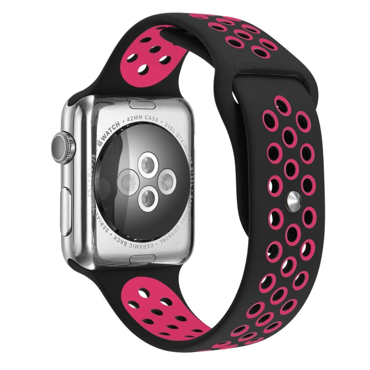 Für Apple Watch Ultra 49mm&Watch Ultra 2 49mm / Series 10 46mm / 9&8&7 45mm / SE 3&SE 2&6&SE&5&4 44mm / 3&2&1 42mm modisches klassisches Silikon-Sportarmband (Grau Gelb), WA1231A, WA1231B, WA1231BG, WA1231BH, WA1231BL, WA1231BM, WA1231BR, WA1231B...