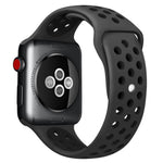 Für Apple Watch Ultra 49mm&Watch Ultra 2 49mm / Series 10 46mm / 9&8&7 45mm / SE 3&SE 2&6&SE&5&4 44mm / 3&2&1 42mm modisches klassisches Silikon-Sportarmband (Grau Gelb), WA1231A, WA1231B, WA1231BG, WA1231BH, WA1231BL, WA1231BM, WA1231BR, WA1231B...