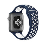 Für Apple Watch Ultra 49mm&Watch Ultra 2 49mm / Series 10 46mm / 9&8&7 45mm / SE 3&SE 2&6&SE&5&4 44mm / 3&2&1 42mm modisches klassisches Silikon-Sportarmband (Grau Gelb), WA1231A, WA1231B, WA1231BG, WA1231BH, WA1231BL, WA1231BM, WA1231BR, WA1231B...