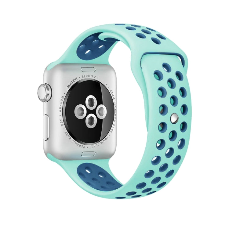 Für Apple Watch Ultra 49mm&Watch Ultra 2 49mm / Series 10 46mm / 9&8&7 45mm / SE 3&SE 2&6&SE&5&4 44mm / 3&2&1 42mm modisches klassisches Silikon-Sportarmband (Grau Gelb), WA1231A, WA1231B, WA1231BG, WA1231BH, WA1231BL, WA1231BM, WA1231BR, WA1231B...