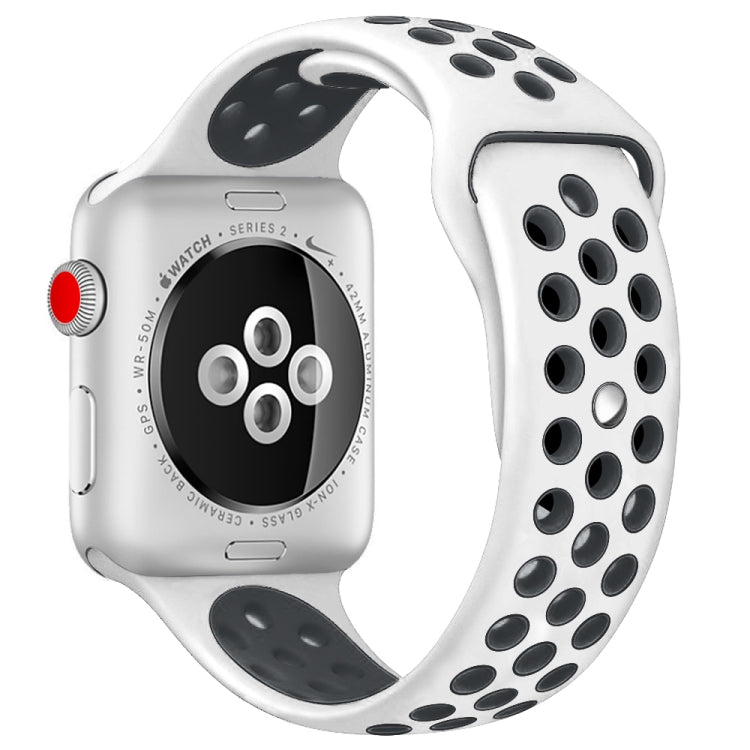 Für Apple Watch Ultra 49mm&Watch Ultra 2 49mm / Series 10 46mm / 9&8&7 45mm / SE 3&SE 2&6&SE&5&4 44mm / 3&2&1 42mm modisches klassisches Silikon-Sportarmband (Grau Gelb), WA1231A, WA1231B, WA1231BG, WA1231BH, WA1231BL, WA1231BM, WA1231BR, WA1231B...