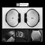 SKMEI 1370 Multifunktionale Herren Outdoor-Sportuhr mit Nachlicht Wasserdicht Edelstahl Digital-Armbanduhr, SKMEI 1370