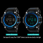 SKMEI 1384 Multifunktionale Herren Outdoor Mode Nachleuchtende Wasserdichte LED Digitaluhr