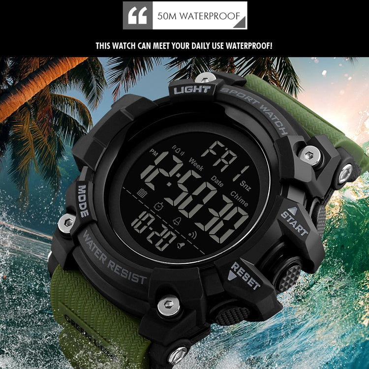 SKMEI 1384 Multifunktionale Herren Outdoor Mode Nachleuchtende Wasserdichte LED Digitaluhr