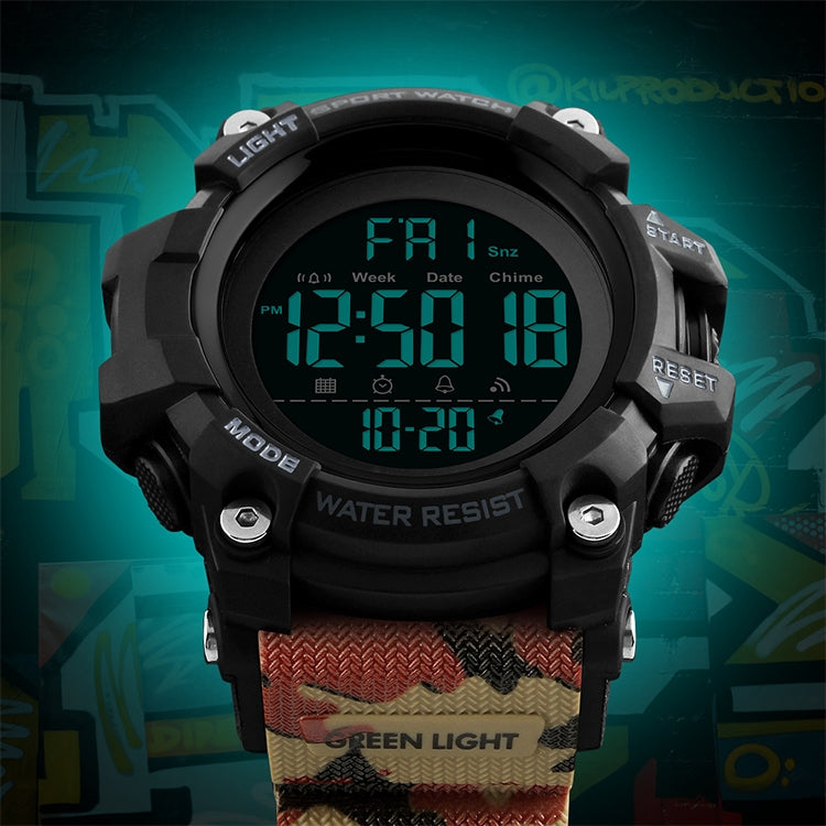SKMEI 1384 Multifunktionale Herren Outdoor Mode Nachleuchtende Wasserdichte LED Digitaluhr