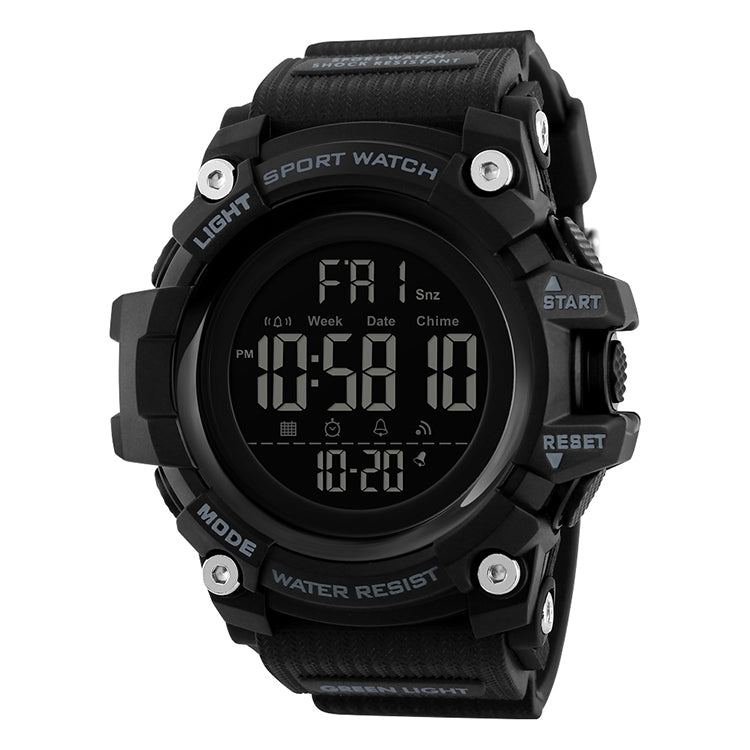 SKMEI 1384 Multifunktionale Herren Outdoor Mode Nachleuchtende Wasserdichte LED Digitaluhr