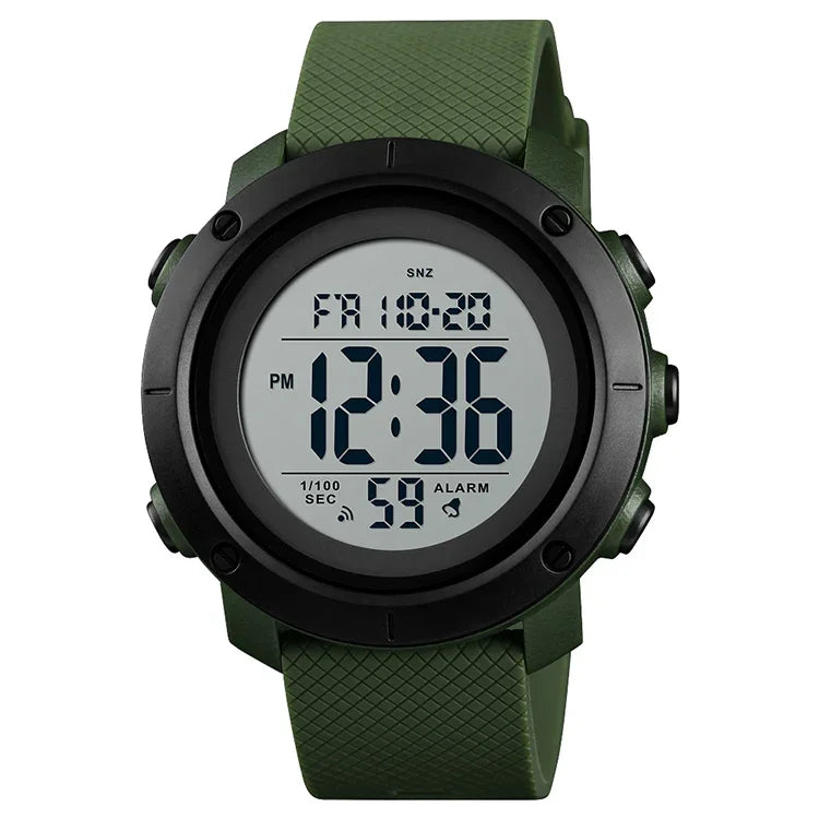SKMEI 1426 Multifunktionale Outdoor-Mode, nachtleuchtend, wasserdicht, weißes Uhrwerk, Gummiring, Digitaluhr, weißes Uhrwerk, Gummiring, 1426 weißes Uhrwerk, Gummiring