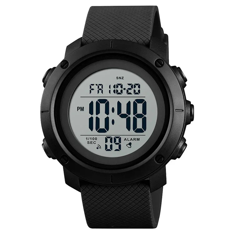SKMEI 1426 Multifunktionale Outdoor-Mode, nachtleuchtend, wasserdicht, weißes Uhrwerk, Gummiring, Digitaluhr, weißes Uhrwerk, Gummiring, 1426 weißes Uhrwerk, Gummiring