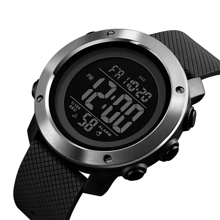 SKMEI 1416 Multifunktionale Outdoor Fashion Nachtleuchtende Wasserdichte Digitaluhr mit Stahlring, Stahlring, 1416 Stahlring