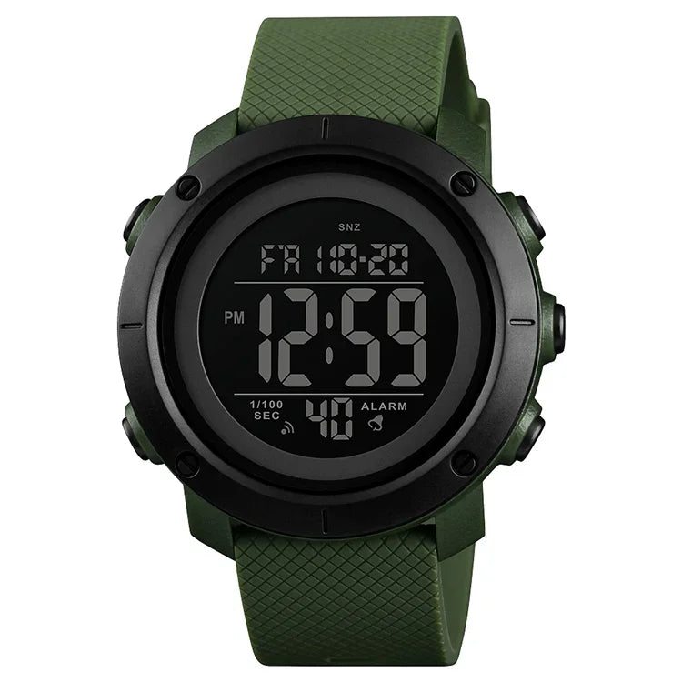 SKMEI 1426 Multifunktionale Outdoor Fashion Nachtleuchtende Wasserdichte Schwarz-Maschine-Gummi-Ring Digitaluhr, Schwarz-Maschine-Gummi-Ring, 1426 Schwarz-Maschine-Gummi-Ring