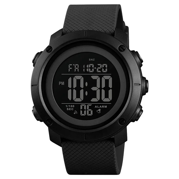SKMEI 1426 Multifunktionale Outdoor Fashion Nachtleuchtende Wasserdichte Schwarz-Maschine-Gummi-Ring Digitaluhr, Schwarz-Maschine-Gummi-Ring, 1426 Schwarz-Maschine-Gummi-Ring