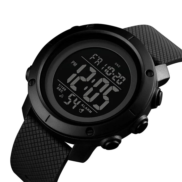 SKMEI 1426 Multifunktionale Outdoor Fashion Nachtleuchtende Wasserdichte Schwarz-Maschine-Gummi-Ring Digitaluhr, Schwarz-Maschine-Gummi-Ring, 1426 Schwarz-Maschine-Gummi-Ring